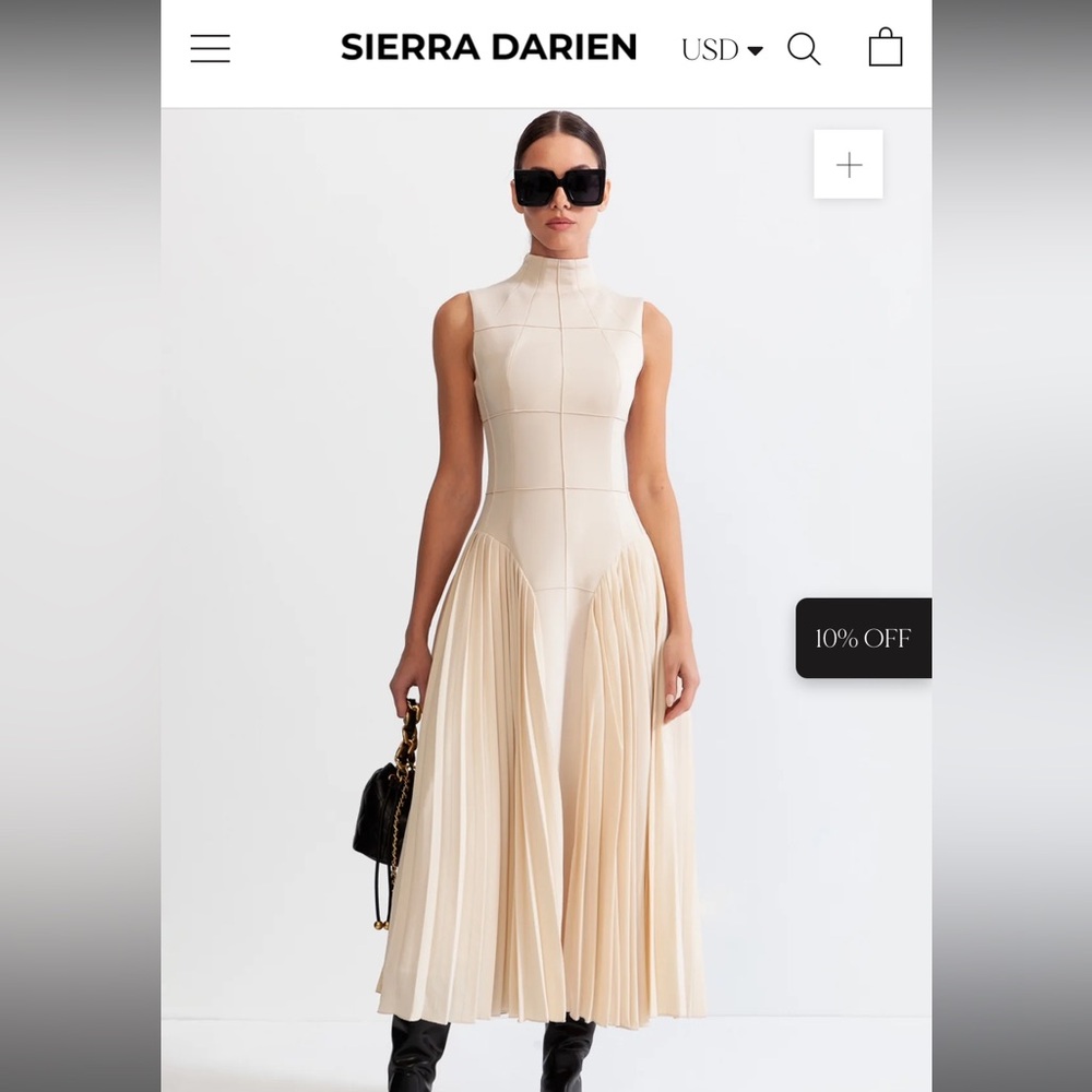 Sierra Darien Off-White Dress